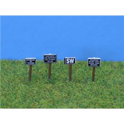 N Gauge Painted Trackside signs