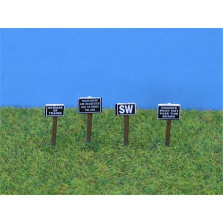 N Gauge Painted Trackside signs