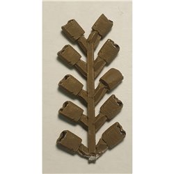 10 open Coal/Potato Sacks (N Scale 1/148th)