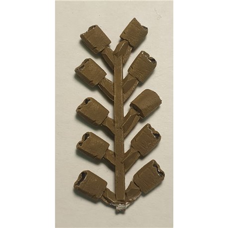 10 open Coal/Potato Sacks (N Scale 1/148th)