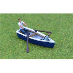 Row boat with passengers