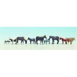 N Scale (1/148 - 1/160) Farm Animals(9) by Noch