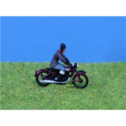 Motorcycle & Rider (OO Scale) Painted