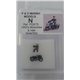 N gauge painted 1950's Motorbike & Rider