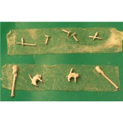 Springside - Unpainted White-metal Cats & Birds - OO gauge - SPA5