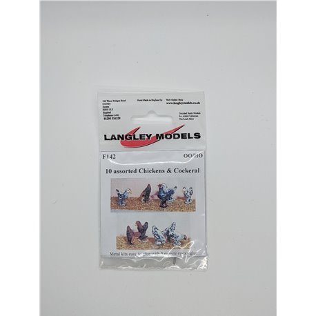 10 chickens including 1 Cockerel - Unpainted