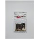 2 harnessed horses (single shaft) (OO Scale 1/76th) - Unpainted