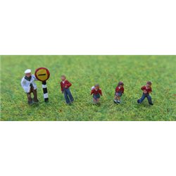 School children and crossing patrol