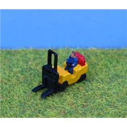 N Gauge Painted Fork Lift