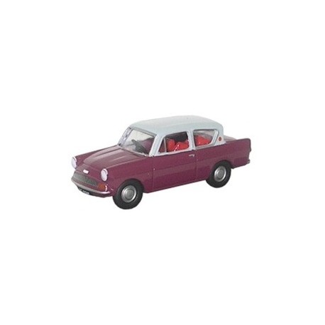 Ford Anglia Maroon/Grey