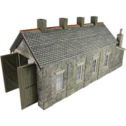 Single track engine shed - stone