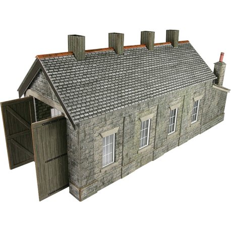 Single track engine shed - stone