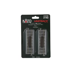 Straight Uncoupling track (2) - 123mm (4 7/8")