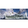 British Royal Navy HMS Cornwall WWII Heavy Cruiser Ship - 1:700 model kit
