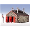L/S OO/HO/OO-9 Engine Shed Stone 2-Road FR L/cut Kit
