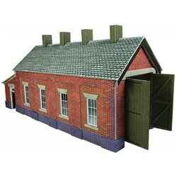Single track engine shed - red brick