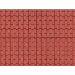 HO Plastic sheet 200x100mm - (2) Brown pavement