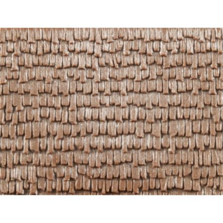 Plastic sheet 200x100mm (2) Wood shingles