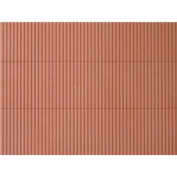 HO Plastic sheet 200x100mm - (2) Industrial cladding brown