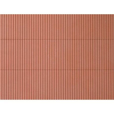 HO Plastic sheet 200x100mm - (2) Industrial cladding brown