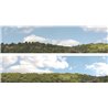 Suburbs (pack A) 2 x 5' x 15" premium OO gauge backscene