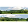 Village Long (pack A) 2 x 5' x 15" premium OO gauge backscene