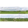 Village (pack C) 2 x 5' x 15" premium OO gauge backscene