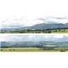 Hills & Dales (pack A) 2 x 5' x 15" premium OO gauge backscene