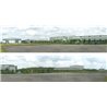 Distribution depot 2 x 5' x 15" premium OO gauge backscene
