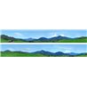 Bavaria 2 x 5' x 9" premium N gauge backscene