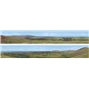 Coast 2 x 5' x 9" premium N gauge backscene