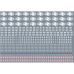 Railtec 4mm-1208 4mm BR blue TOPS bumper loco sheet