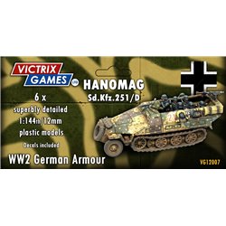 Hanomag 251/D (x6) - 1:144 model kit (12 mm)