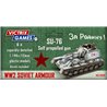 SU76 + Crew (x6) - 1:144 model kit (12 mm)