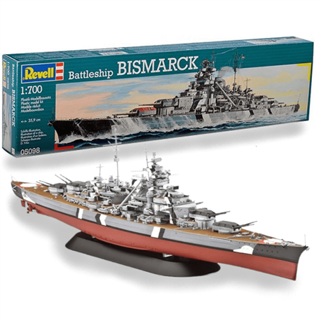 Bismark/Bismarck German battleship - 1:700 scale model kit