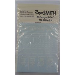 Water Slide Transfers Pre-1965 U K Road Markings White