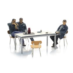 Steelworkers Having a Break (3x)