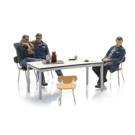 Steelworkers Having a Break (3x)