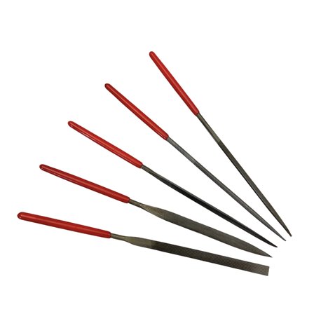 72537 5pc Steel Standard Needle Files in Wallet