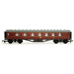 60ft Stanier Corridor Composite LMS Maroon Lined 3950 Kit