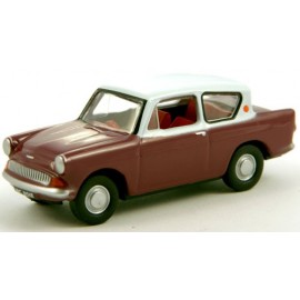 Anglia Car Maroon Grey Roof