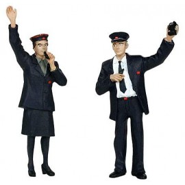 G scale (Garden) Station Staff(2) One Man One Woman by Bachmann
