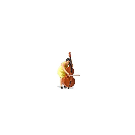 Musician with Double Bass Figure