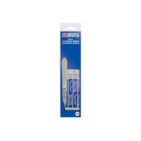 Scalpel Handle No. 3 & 10A Scalpel Blades (5)