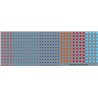 Coupling codes: blue star, red diamond, blue square, red