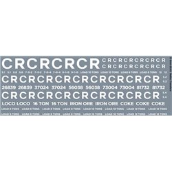 Caledonian Railway CR freight goods markings