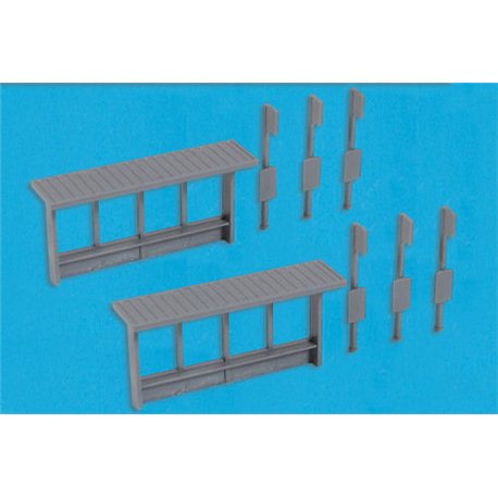 6 x Bus Stops & 2 x Shelters