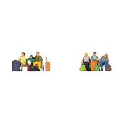 Seated Travellers (6) Figure Set