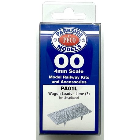 Pack of 3 Wagon Loads Limestone for Lima Dapol (grey)