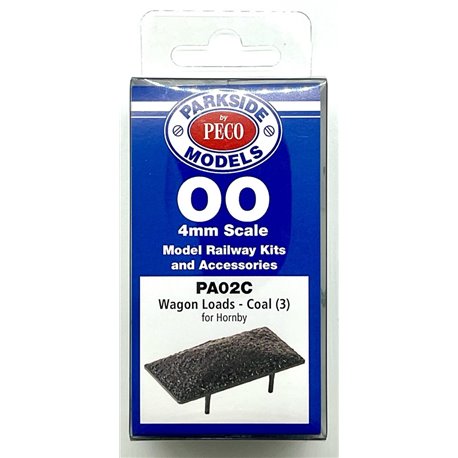 Pack of 3 Wagon Loads Coal for Hornby (black)